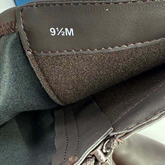 NEW Easy Street Women's knee high brown boots size 9.5 faux leather stretch boot - Picture 8 of 8